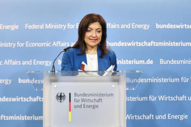 Berlin, Deutschland, 22.07.2026: Wirtschaftsministerium: Pressestatement zur Start-up- und Scale-up-Strategie: Bundesministerin für Wirtschaft und Energie Katherina Reiche (CDU) *** Berlin, Germany, July 22, 2026 Ministry of Economic Affairs Press Statement on the Startup and Scale-up Strategy Federal Minister for Economic Affairs and Energy Katherina Reiche, CDU Copyright: xdtsxNachrichtenagenturx dts_128257
