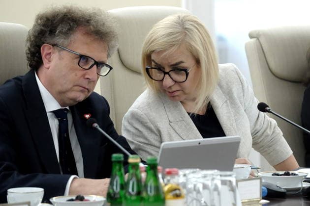 RECORD DATE NOT STATED Warszawa KPRM 21.07.2026 Posiedzenie Rady Ministrow --- Warsaw, Chancellery of the Prime Minister, 21 July 2026 – Meeting of the Council of Ministers – Government of Poland N Z Jacek Karnowski, Paulina Hennig-Kloska FOT. TEDI NEWSPIX.PL NEWSPIX.PL --- newspix.pl 