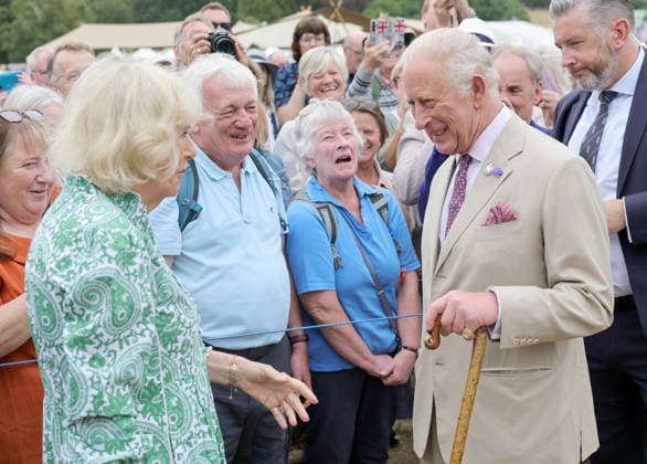 . 22 07 2026. Sandringham, United Kingdom. King Charles III and Queen Camilla at the Sandringham Flower Show, United Kingdom. The event was the first Royal Horticultural Society (RHS) show to be held at the Sandringham Estate.  xPoolx xi-Imagesx IIM-26916-0056