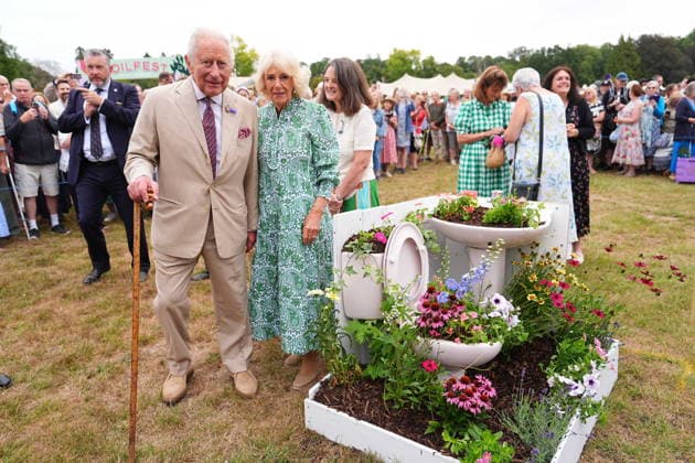 Royal visit to RHS Sandringham Flower Show, 22 July 2026 King Charles III, Patron of the Royal Horticultural Society (RHS), and Queen Camilla during a visit to the RHS Sandringham Flower Show, which is being held for the first time this year on the Sandringham Estate in Norfolk. Picture date: Wednesday July 22, 2026., Credit:Aaron Chown PA ROTA - B68 Avalon UK, Sandringham  Copyright: xAaronxChownx xPAxROTAx-xB68x xAvalonx 1117884488