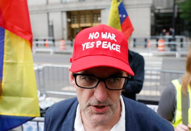 Protesters gather outside at Manhattan Court where ousted Venezuelan President Nicolas Maduro will appear for a hearing on Wednesday, July 22, 2026 in New York City. Venezuela s ousted President Nicolas Maduro and his ?wife ?Cilia Flores are back in a U.S. ?court on Wednesday for a hearing over the upcoming schedule in their drug trafficking case, including a possible ?June 2027 trial start date.  NYP20260722104 JOHNxANGELILLO