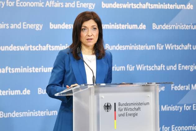 Berlin, Deutschland, 22.07.2026: Wirtschaftsministerium: Pressestatement zur Start-up- und Scale-up-Strategie: Bundesministerin für Wirtschaft und Energie Katherina Reiche (CDU) *** Berlin, Germany, July 22, 2026 Ministry of Economic Affairs Press Statement on the Startup and Scale-up Strategy Federal Minister for Economic Affairs and Energy Katherina Reiche, CDU Copyright: xdtsxNachrichtenagenturx dts_128297