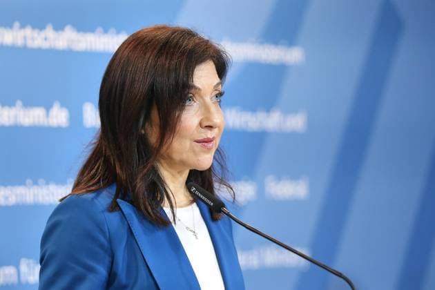 Berlin, Deutschland, 22.07.2026: Wirtschaftsministerium: Pressestatement zur Start-up- und Scale-up-Strategie: Bundesministerin für Wirtschaft und Energie Katherina Reiche (CDU) *** Berlin, Germany, July 22, 2026 Ministry of Economic Affairs Press Statement on the Startup and Scale-up Strategy Federal Minister for Economic Affairs and Energy Katherina Reiche, CDU Copyright: xdtsxNachrichtenagenturx dts_128298