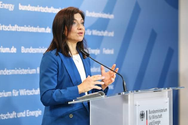 Berlin, Deutschland, 22.07.2026: Wirtschaftsministerium: Pressestatement zur Start-up- und Scale-up-Strategie: Bundesministerin für Wirtschaft und Energie Katherina Reiche (CDU) *** Berlin, Germany, July 22, 2026 Ministry of Economic Affairs Press Statement on the Startup and Scale-up Strategy Federal Minister for Economic Affairs and Energy Katherina Reiche, CDU Copyright: xdtsxNachrichtenagenturx dts_128301