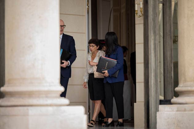 Weekly Cabinet Meeting - Paris France s Environment Minister Monique Barbut leaves after the weekly cabinet meeting at the Elysee Palace in Paris on July 22, 2026.Photo by Eliot Blondet ABACAPRESS.COM Paris France France  Copyright: xBlondetxEliot ABACAx