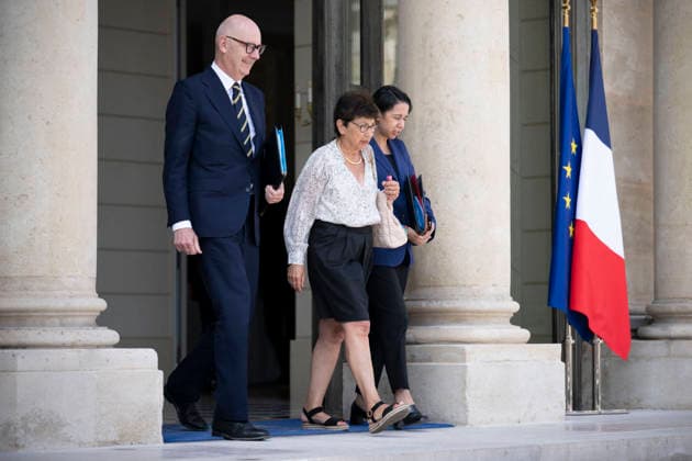 Weekly Cabinet Meeting - Paris France s Environment Minister Monique Barbut leaves after the weekly cabinet meeting at the Elysee Palace in Paris on July 22, 2026.Photo by Eliot Blondet ABACAPRESS.COM Paris France France  Copyright: xBlondetxEliot ABACAx