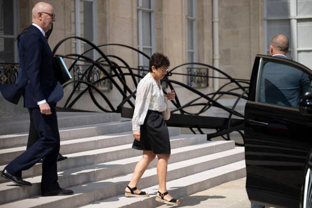 Weekly Cabinet Meeting - Paris France s Environment Minister Monique Barbut leaves after the weekly cabinet meeting at the Elysee Palace in Paris on July 22, 2026.Photo by Eliot Blondet ABACAPRESS.COM Paris France France  Copyright: xBlondetxEliot ABACAx