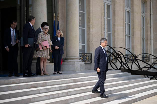 Weekly Cabinet Meeting - Paris French justice Minister Gerald Darmanin leaves after the weekly cabinet meeting at the Elysee Palace in Paris on July 22, 2026.Photo by Eliot Blondet ABACAPRESS.COM Paris France France  Copyright: xBlondetxEliot ABACAx