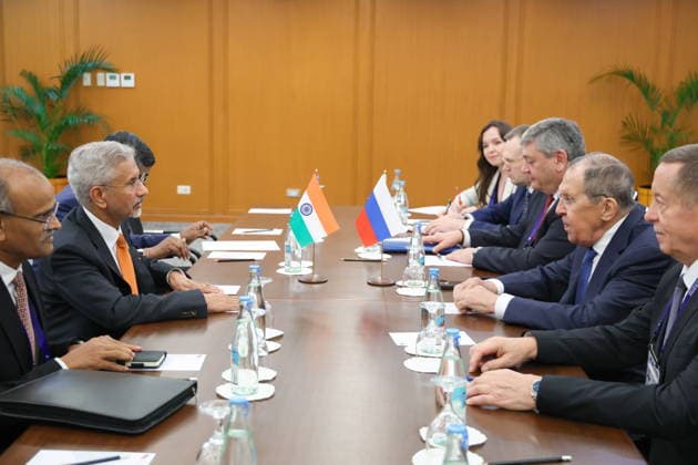 PHILIPPINES, MANILA - JULY 22, 2026: India s Minister of External Affairs Subrahmanyam Jaishankar (2nd L) and Russia s Minister of Foreign Affairs Sergei Lavrov (2nd R) during a meeting on the sidelines of ASEAN-led events. Best quality available Manila Philippines  - ZUMAt113 20260722_zaa_t113_119 Copyright: xRussianxForeignxMinistryx