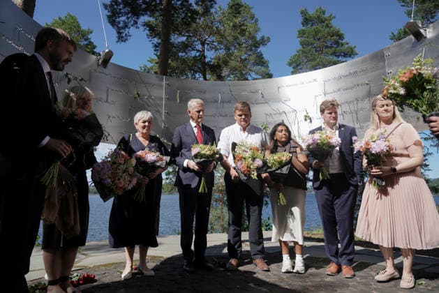 22. juli markering pa Utoya Utoya 20260722. 22. juli markering pa Utoya. I ar er det 15 ar siden terrorangrepet hvor 77 mennesker mistet livet i 2011. Foto: Thomas Fure NTB Utoya Norge g5CHPEE4XhY EDITORIAL USE ONLY Ref:_BNC_POLg5CHPEE4XhY.jpg *** July 22 Commemoration on Utoya Utoya 20260722 July 22 Commemoration on Utoya This year marks 15 years since the terrorist attack in which 77 people lost their lives in 2011 Photo: Thomas Fure, NTB Utoya, Norway g5CHPEE4XhY EDITORIAL USE ONLY Ref BNC POLg5CHPEE4XhY jpg  Copyright: xThomasxFurex xNTBx