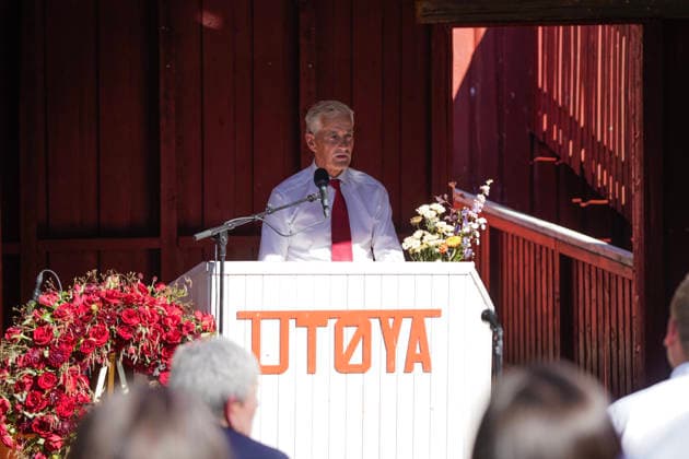 22. juli markering pa Utoya Utoya 20260722. Statsminister Jonas Gahr Store (Ap) taler under 22. juli markeringen pa Utoya. I ar er det 15 ar siden terrorangrepet hvor 77 mennesker ble drept i 2011. Foto: Thomas Fure NTB Utoya Norge 6FYCyJIa5ck EDITORIAL USE ONLY Ref:_BNC_POL6FYCyJIa5ck.jpg *** July 22 commemoration on Utoya Utoya 20260722 Prime Minister Jonas Gahr Store (Ap) speaks during the July 22 commemoration on Utoya. This year marks 15 years since the terrorist attack in which 77 people were killed in 2011. Photo: Thomas Fure, NTB Utoya Norway 6FYCyJIa5ck EDITORIAL USE ONLY Ref BNC POL6FYCyJIa5ck jpg  Copyright: xThomasxFurex xNTBx