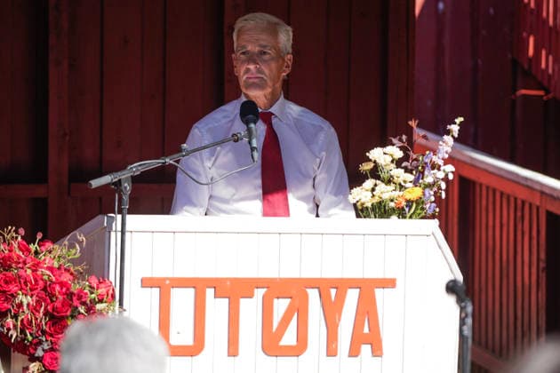 22. juli markering pa Utoya Utoya 20260722. Statsminister Jonas Gahr Store (Ap) taler under 22. juli markeringen pa Utoya. I ar er det 15 ar siden terrorangrepet hvor 77 mennesker ble drept i 2011. Foto: Thomas Fure NTB Utoya Norge ZLvnlZ5WFnU EDITORIAL USE ONLY Ref:_BNC_POLZLvnlZ5WFnU.jpg *** July 22 Commemoration on Utoya Utoya 20260722 Prime Minister Jonas Gahr Store of the Ap speaks during the July 22 commemoration on Utoya. This year marks 15 years since the terrorist attack in which 77 people were killed in 2011. Photo: Thomas Fure, NTB Utoya Norway ZLvnlZ5WFnU EDITORIAL USE ONLY Ref BNC POLZLvnlZ5WFnU jpg  Copyright: xThomasxFurex xNTBx