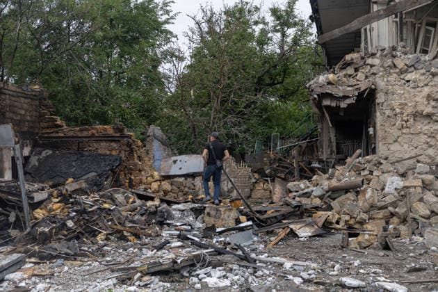 One killed after Russian drone strikes residential building in Odesa ODESA, UKRAINE - JULY 22: A Russian drone struck a two-story residential building during a daytime attack on Odesa, Ukraine, on July 22, 2026. According to local authorities, one man was killed in the strike. Emergency services responded to the scene as rescue and assessment operations continued. Stringer Anadolu Odesa Ukraine. Editorial use only. Please get in touch for any other usage.  Copyright: x2026xAnadoluxStringerx