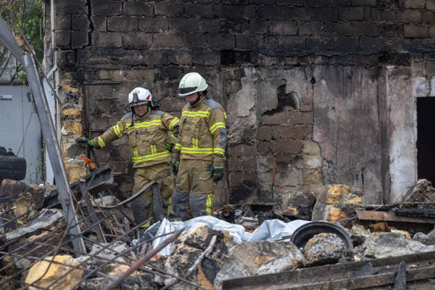 One killed after Russian drone strikes residential building in Odesa ODESA, UKRAINE - JULY 22: A Russian drone struck a two-story residential building during a daytime attack on Odesa, Ukraine, on July 22, 2026. According to local authorities, one man was killed in the strike. Emergency services responded to the scene as rescue and assessment operations continued. Stringer Anadolu Odesa Ukraine. Editorial use only. Please get in touch for any other usage.  Copyright: x2026xAnadoluxStringerx