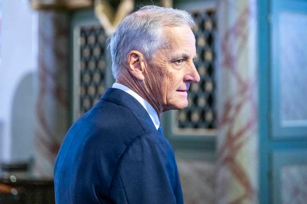 22. juli markeringen i Oslo domkirke Oslo 20260722. Statsminister Jonas Gahr Store (Ap) under 22. juli markeringen i Oslo domkirke onsdag. I ar er det 15 ar siden terrorangrepet hvor 77 mennesker ble drept i 2011. Foto: Annika Byrde NTB Oslo Norge CFQpVGfp4N4 EDITORIAL USE ONLY Ref:_BNCCFQpVGfp4N4.jpg *** July 22 commemoration at Oslo Cathedral, Oslo, July 22, 2026 Prime Minister Jonas Gahr Store (Ap) during the July 22 commemoration at Oslo Cathedral on Wednesday. This year marks the 15th anniversary of the terrorist attack in which 77 people were killed in 2011. Photo: Annika Byrde, NTB, Oslo Norway CFQpVGfp4N4 EDITORIAL USE ONLY Ref BNCCFQpVGfp4N4 jpg  Copyright: xAnnikaxByrdex xNTBx