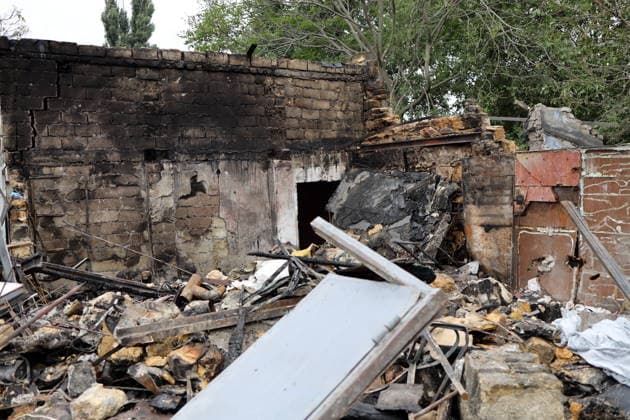 July 22, 2026, Odessa, Ukraine: View of the damaged garage on Ataman Golovatogo Street. According to city authorities, three people were injured and one was killed as a result of a Russian drone hitting a residential building on Ataman Golovatogo Street. Odessa Ukraine - ZUMAs197 20260722_aaa_s197_053 Copyright: xViacheslavxOnyshchenkox