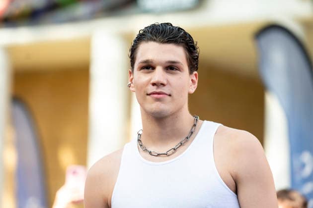 July 22, 2026, Giffoni Valle Piana, Salerno, Italy: Italian song-writer Nicolo Filippucci attends the carpet at 56th Giffoni Film Festival 2026 in Giffoni Valle Piana, Salerno, Italy on July 22, 2026. Giffoni Valle Piana Italy - ZUMAl175 20260722_zip_l175_134 Copyright: xFrancescoxLucianox
