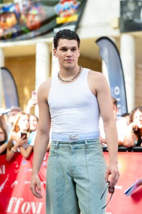 July 22, 2026, Giffoni Valle Piana, Salerno, Italy: Italian song-writer Nicolo Filippucci attends the carpet at 56th Giffoni Film Festival 2026 in Giffoni Valle Piana, Salerno, Italy on July 22, 2026. Giffoni Valle Piana Italy - ZUMAl175 20260722_zip_l175_140 Copyright: xFrancescoxLucianox