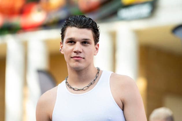 July 22, 2026, Giffoni Valle Piana, Salerno, Italy: Italian song-writer Nicolo Filippucci attends the carpet at 56th Giffoni Film Festival 2026 in Giffoni Valle Piana, Salerno, Italy on July 22, 2026. Giffoni Valle Piana Italy - ZUMAl175 20260722_zip_l175_147 Copyright: xFrancescoxLucianox