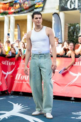 July 22, 2026, Giffoni Valle Piana, Salerno, Italy: Italian song-writer Nicolo Filippucci attends the carpet at 56th Giffoni Film Festival 2026 in Giffoni Valle Piana, Salerno, Italy on July 22, 2026. Giffoni Valle Piana Italy - ZUMAl175 20260722_zip_l175_150 Copyright: xFrancescoxLucianox