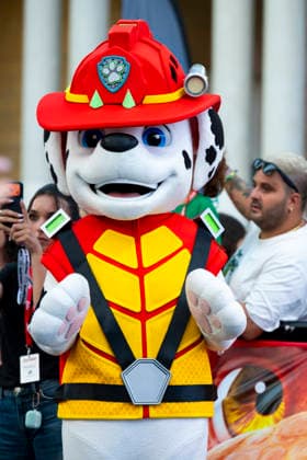 July 22, 2026, Giffoni Valle Piana, Salerno, Italy: Paw Patrol character attends the carpet at 56th Giffoni Film Festival 2026 in Giffoni Valle Piana, Salerno, Italy on July 22, 2026. Giffoni Valle Piana Italy  - ZUMAl175 20260722_zip_l175_216 Copyright: xFrancescoxLucianox