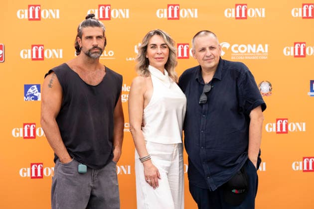 July 22, 2026, Giffoni Valle Piana, Salerno, Italy: Gilles Rocca, Lorena Rutigliano and Antonio Silvestre attends the photocall at 56th Giffoni Film Festival 2026 in Giffoni Valle Piana, Salerno, Italy on July 22, 2026. Giffoni Valle Piana Italy  - ZUMAl175 20260722_zip_l175_229 Copyright: xFrancescoxLucianox
