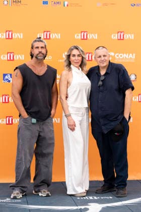 July 22, 2026, Giffoni Valle Piana, Salerno, Italy: Gilles Rocca, Lorena Rutigliano and Antonio Silvestre attends the photocall at 56th Giffoni Film Festival 2026 in Giffoni Valle Piana, Salerno, Italy on July 22, 2026. Giffoni Valle Piana Italy  - ZUMAl175 20260722_zip_l175_231 Copyright: xFrancescoxLucianox