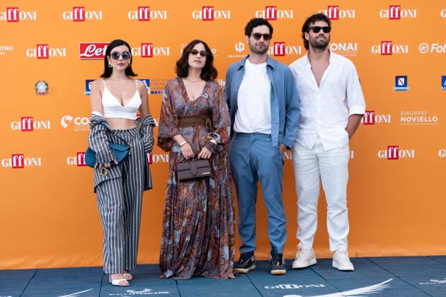 July 22, 2026, Giffoni Valle Piana, Salerno, Italy: Un posto al sole cast (L-R) Giorgia Gianetiempo, Gina Amarante, Luca Turco and Vladimiro Randazzo attends the photocall at 56th Giffoni Film Festival 2026 in Giffoni Valle Piana, Salerno, Italy on July 22, 2026. Giffoni Valle Piana Italy  - ZUMAl175 20260722_zip_l175_235 Copyright: xFrancescoxLucianox