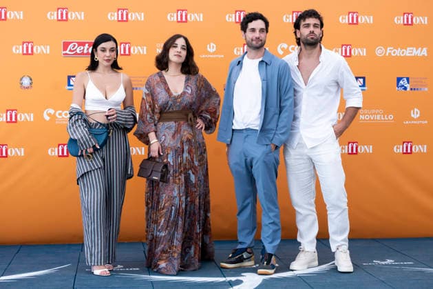 July 22, 2026, Giffoni Valle Piana, Salerno, Italy: Un posto al sole cast (L-R) Giorgia Gianetiempo, Gina Amarante, Luca Turco and Vladimiro Randazzo attends the photocall at 56th Giffoni Film Festival 2026 in Giffoni Valle Piana, Salerno, Italy on July 22, 2026. Giffoni Valle Piana Italy  - ZUMAl175 20260722_zip_l175_227 Copyright: xFrancescoxLucianox