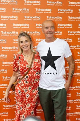 Trainspotting: The Musical Press Night at the Theatre Royal Haymarket, London on 22 July 2026 Emma Currie and Irvine Welsh arriving at the press night performance of Trainspotting: The Musical , Credit:Ewelina Stachurska Show Me You Ewelina Stachurska Avalon UK, London, Theatre Royal Haymarket  Copyright: xEwelinaxStachurskaxShowxMexYoux xEwelinaxStachurskax xAvalonx 1117934747