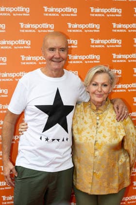 Trainspotting: The Musical Press Night at the Theatre Royal Haymarket, London on 22 July 2026 Irvine Welsh and guest arriving at the press night performance of Trainspotting: The Musical , Credit:Ewelina Stachurska Show Me You Ewelina Stachurska Avalon UK, London, Theatre Royal Haymarket  Copyright: xEwelinaxStachurskaxShowxMexYoux xEwelinaxStachurskax xAvalonx 1117934790