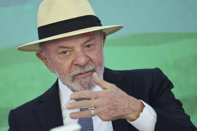 Lula da Silva attends ceremony to enact tariff relief bill in Brazil BRASILIA, BRAZIL - JULY 22: Brazil s President Luiz Inacio Lula da Silva speaks during a ceremony to sign into law a bill establishing a line of credit for companies affected by new tariffs imposed by the U.S. government, at the Planalto Palace in Brasilia, Brazil, July 22, 2026. Mateus Bonomi Anadolu Brasilia Brazil. Editorial use only. Please get in touch for any other usage.  Copyright: x2026xAnadoluxMateusxBonomix