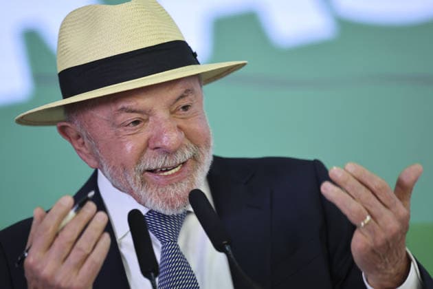 Lula da Silva attends ceremony to enact tariff relief bill in Brazil BRASILIA, BRAZIL - JULY 22: Brazil s President Luiz Inacio Lula da Silva speaks during a ceremony to sign into law a bill establishing a line of credit for companies affected by new tariffs imposed by the U.S. government, at the Planalto Palace in Brasilia, Brazil, July 22, 2026. Mateus Bonomi Anadolu Brasilia Brazil. Editorial use only. Please get in touch for any other usage.  Copyright: x2026xAnadoluxMateusxBonomix