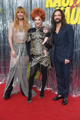 Bill Kaulitz, Candy Crash mit Kind, Tom Kaulitz bei der KAULITZ & KAULITZ STAFFEL 3 PREMIERE im Delphi Filmpalast in Berlin am 22.07.2026 *** Bill Kaulitz, Candy Crash with a child, Tom Kaulitz at the KAULITZ KAULITZ SEASON 3 PREMIERE at the Delphi Filmpalast in Berlin on July 22, 2026