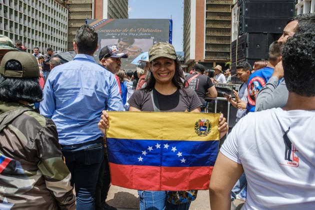 Maduro supporters gather in Caracas CARACAS, VENEZUELA - JULY 22: Government supporters and family members, including Nicolas Maduro Guerra, gather at the historic Plaza Caracas for a Patriots Gathering in Caracas, Venezuela, on July 22, 2026. The rally, which called for the release of Nicolas Maduro, coincided with his third hearing in a New York federal court, where the start of his trial was scheduled for June 1, 2027. Diko Betancourt Anadolu Caracas Venezuela. Editorial use only. Please get in touch for any other usage.  Copyright: x2026xAnadoluxDikoxBetancourtx