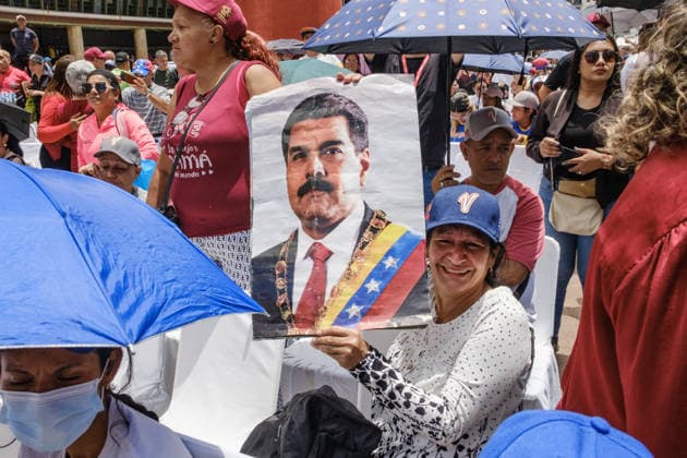 Maduro supporters gather in Caracas CARACAS, VENEZUELA - JULY 22: Government supporters and family members, including Nicolas Maduro Guerra, gather at the historic Plaza Caracas for a Patriots Gathering in Caracas, Venezuela, on July 22, 2026. The rally, which called for the release of Nicolas Maduro, coincided with his third hearing in a New York federal court, where the start of his trial was scheduled for June 1, 2027. Diko Betancourt Anadolu Caracas Venezuela. Editorial use only. Please get in touch for any other usage.  Copyright: x2026xAnadoluxDikoxBetancourtx
