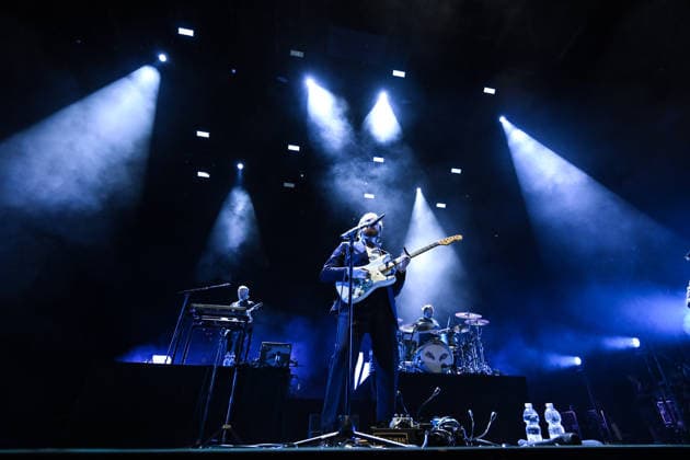 IPA86906611 - Alex Trimble of Two Door Cinema Club during the 15th Anniversary Tourist History Tour 2026, on July 22, 2026, at the Cavea of the Auditorium Parco della Musica, Rome, Italy.  Copyright: xDomenicoxCippitelli LiveMediax xx 86906611