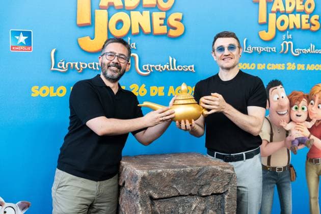 July 22, 2026, Madrid, Madrid, SPAIN: JOSEP GATELL and MANUEL BURQUE attend the premiere of Tad Jones and the Magic Lamp , the new Spanish animated film. Madrid SPAIN - ZUMAc270 20260722_zip_c270_028 Copyright: xDavidxCruzxSanzx