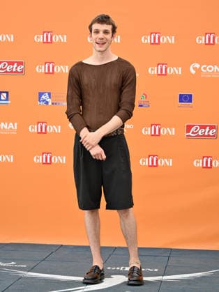 July 22, 2026, Giffoni Valle Piana, Salerno, Italy: Matteo Oscar Giuggioli at the blu carpet at the 2026 Giffoni Film Festival Giffoni Valle Piana Italy - ZUMAs197 20260722_aaa_s197_395 Copyright: xAntoninoxD™Espositox