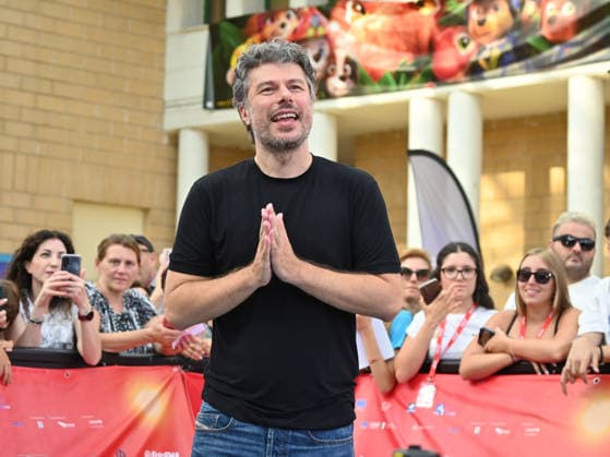 July 22, 2026, Giffoni Valle Piana, Salerno, Italy: Sydney Sibilia at the blu carpet at the 2026 Giffoni Film Festival Giffoni Valle Piana Italy - ZUMAs197 20260722_aaa_s197_400 Copyright: xAntoninoxD™Espositox