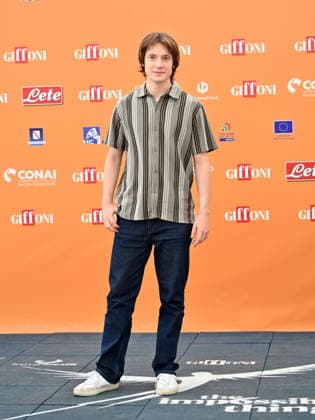 July 22, 2026, Giffoni Valle Piana, Salerno, Italy: Elia Nuzzolo at the blu carpet at the 2026 Giffoni Film Festival Giffoni Valle Piana Italy - ZUMAs197 20260722_aaa_s197_405 Copyright: xAntoninoxD™Espositox