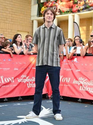 July 22, 2026, Giffoni Valle Piana, Salerno, Italy: Elia Nuzzolo at the blu carpet at the 2026 Giffoni Film Festival Giffoni Valle Piana Italy - ZUMAs197 20260722_aaa_s197_408 Copyright: xAntoninoxD™Espositox