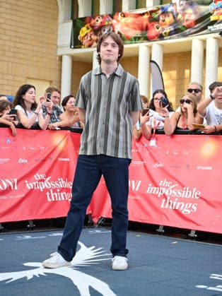 July 22, 2026, Giffoni Valle Piana, Salerno, Italy: Elia Nuzzolo at the blu carpet at the 2026 Giffoni Film Festival Giffoni Valle Piana Italy - ZUMAs197 20260722_aaa_s197_412 Copyright: xAntoninoxD™Espositox