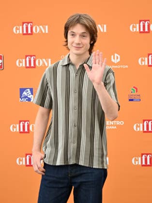 July 22, 2026, Giffoni Valle Piana, Salerno, Italy: Elia Nuzzolo at the blu carpet at the 2026 Giffoni Film Festival Giffoni Valle Piana Italy - ZUMAs197 20260722_aaa_s197_413 Copyright: xAntoninoxD™Espositox