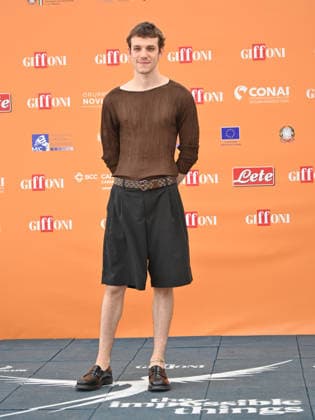 July 22, 2026, Giffoni Valle Piana, Salerno, Italy: Matteo Oscar Giuggioli at the blu carpet at the 2026 Giffoni Film Festival Giffoni Valle Piana Italy - ZUMAs197 20260722_aaa_s197_418 Copyright: xAntoninoxD™Espositox