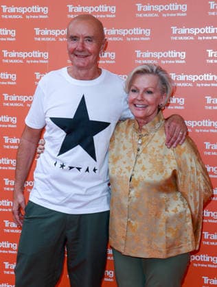 July 22, 2026, London, United Kingdom: Irvine Welsh and Caroline Jay Ranger attends the west end opening night of Trainspotting: The Musical at the Theatre Royal Haymarket. London United Kingdom  - ZUMAs197 20260722_aaa_s197_464 Copyright: xBrettxCovex