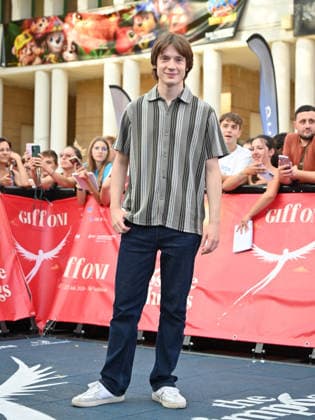 July 22, 2026, Giffoni Valle Piana, Salerno, Italy: Elia Nuzzolo at the blu carpet at the 2026 Giffoni Film Festival Giffoni Valle Piana Italy - ZUMAs197 20260722_aaa_s197_436 Copyright: xAntoninoxD™Espositox