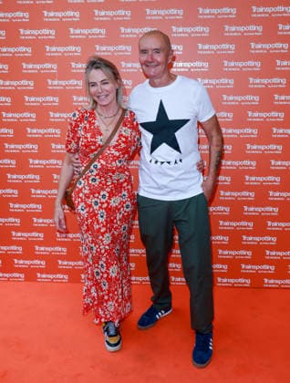 July 22, 2026, London, United Kingdom: Emma Currie and Irvine Welsh attend the west end opening night of Trainspotting: The Musical at the Theatre Royal Haymarket. London United Kingdom  - ZUMAs197 20260722_aaa_s197_471 Copyright: xBrettxCovex