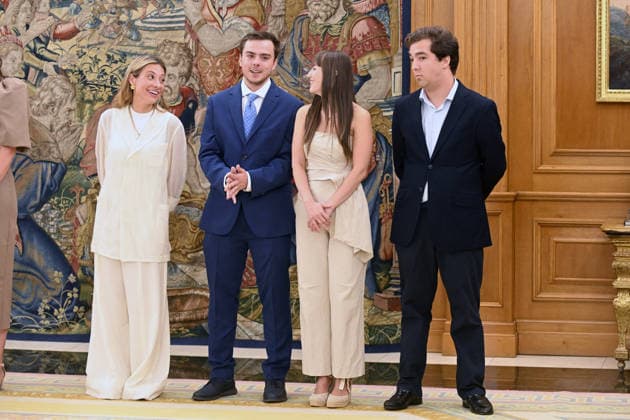 Queen Letizia holds an audience with the creative team behind the documentary *Los nietos del silencio* and its protagonists, Beatriz Iruretagoyena Toca, during the audience with the creative team behind the documentary *Los nietos del silencio* and its protagonists at the Zarzuela Palace on July 23, 2026, in Madrid, Spain. *Los nietos del silencio* is an audiovisual project produced by young journalists and communicators that collects the testimonies of the grandchildren of victims of ETA terrorism. FAMOUS DOCUMENTARY QUEEN PALACE José Madrid Madrid Spain  Copyright: xJosÃ xOlivax 7682085