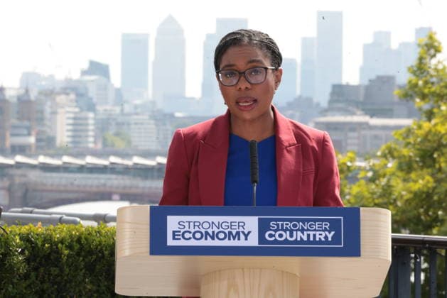 . 23 07 2026. London, United Kingdom. Kemi Badenoch Speech London. Kemi Badenoch delivers speech accusing Andy Burnham of showing a lack of ambition for Britain s future and failing to produce serious plans to tackle the challenges facing the country.  xMartynxWheatleyx xi-Imagesx IIM-26918-0002